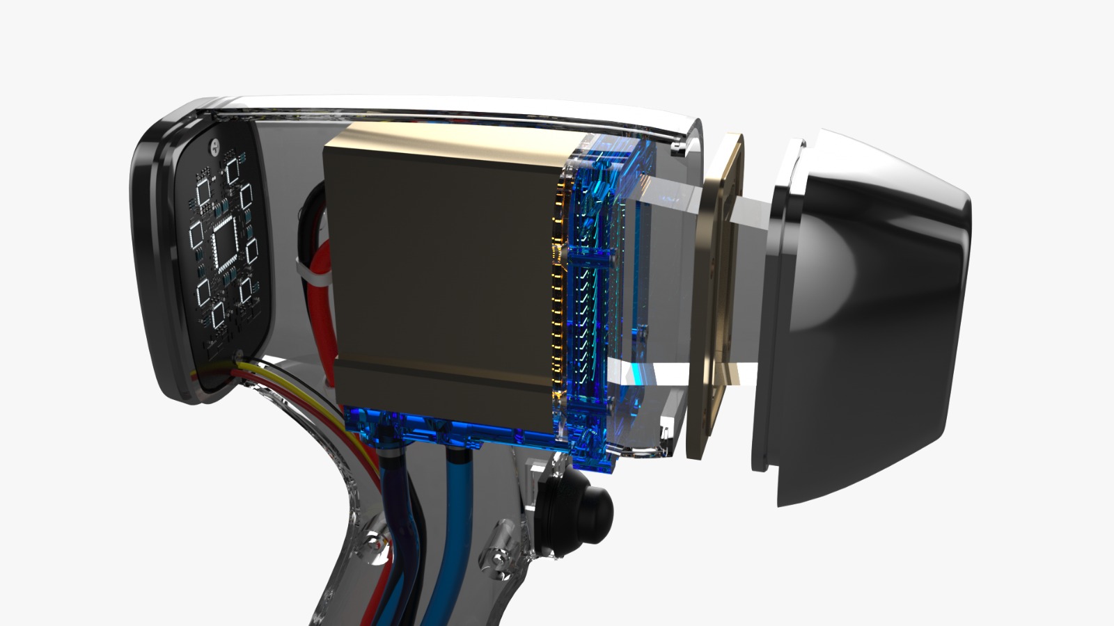 Vue éclatée tête laser LIMO Ténor — architecture brevetée FR2003402