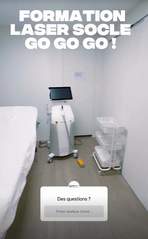 Salle de formation laser GMP Beauty Concept Groslay — équipements laser professionnels